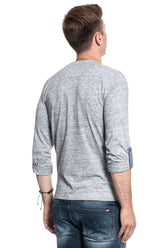 Męski Longsleeve Mustang Adrian H Henley 1011363 4136